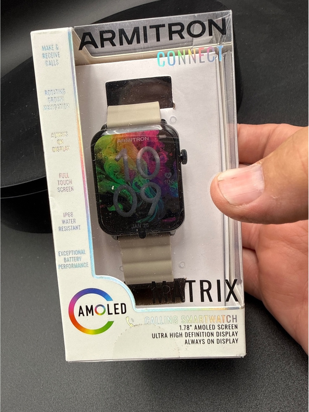 Armitron Connect AMOLED Smartwatch with Silicone Magnetic Band, 44mm Case